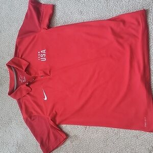 NIKE USA team polo shirt size Med